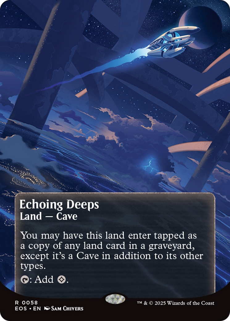 Echoing Deeps (0058) (Borderless) [Edge of Eternities: Stellar Sights] | Good Games Cannington