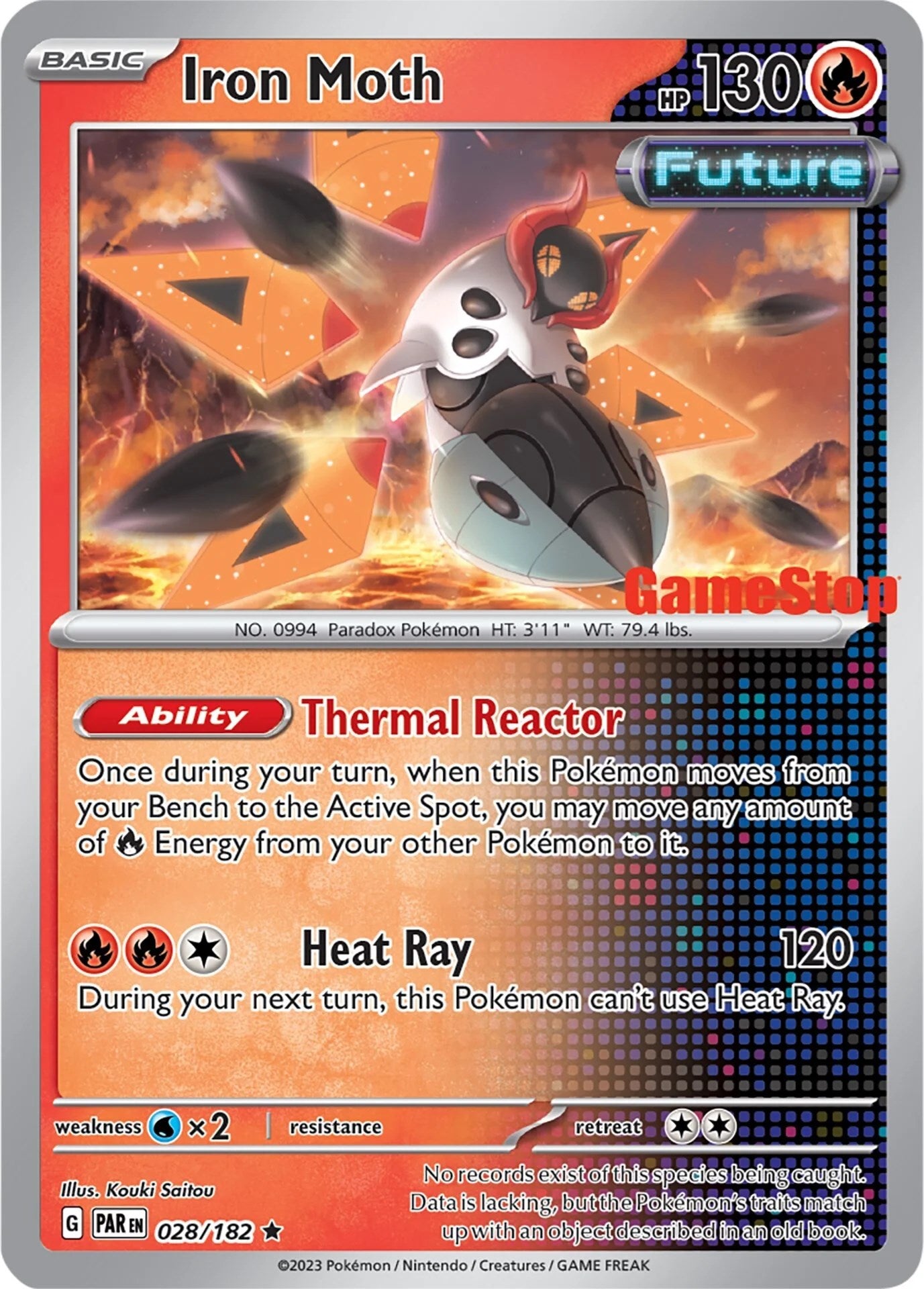 Iron Moth (028/182) (GameStop Promo) [Miscellaneous Cards] | Good Games Cannington
