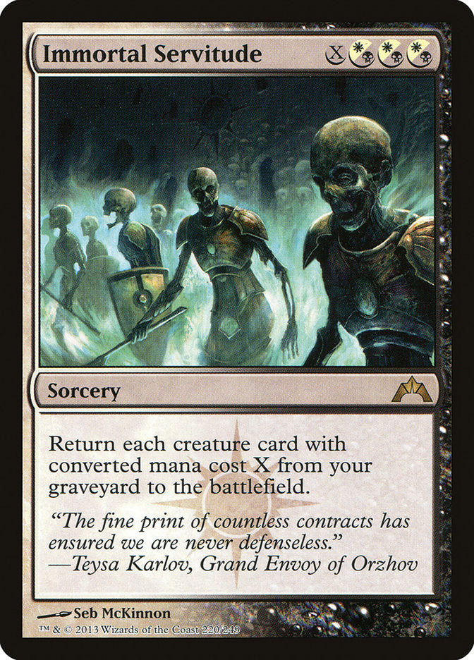 Immortal Servitude 220/249 (Gatecrash)  - Foil | Good Games Cannington