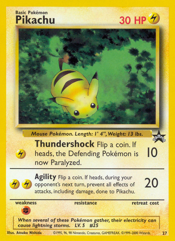 Pikachu (27) [Wizards of the Coast: Black Star Promos] | Good Games Cannington