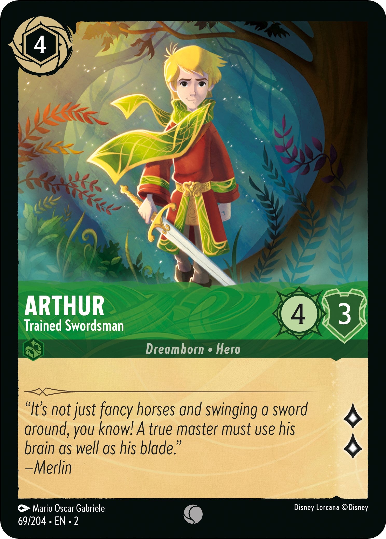 Arthur - Trained Swordsman (69/204) [Rise of the Floodborn] | Good Games Cannington