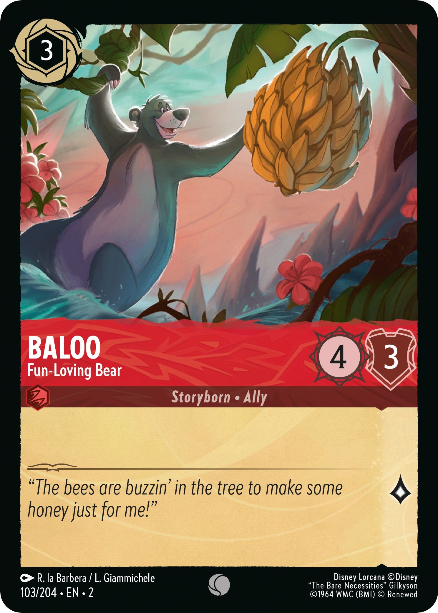 Baloo - Fun-Loving Bear (103/204) [Rise of the Floodborn] | Good Games Cannington