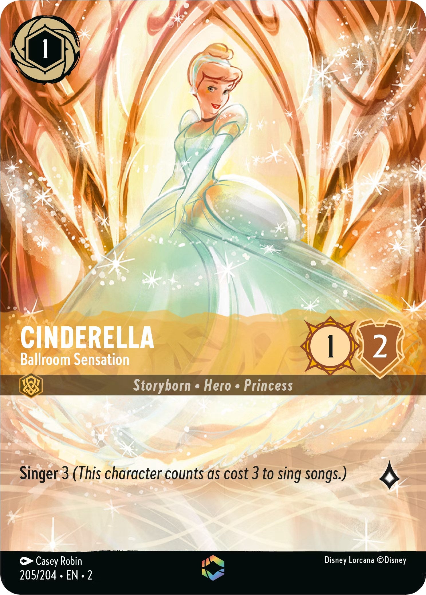 Cinderella - Ballroom Sensation (Enchanted) (205/204) [Rise of the Floodborn] | Good Games Cannington