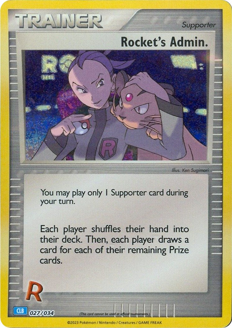 Rocket's Admin. (CLB) [Trading Card Game Classic] | Good Games Cannington