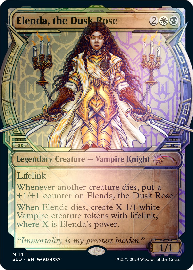 Elenda, the Dusk Rose (Rainbow Foil) [Secret Lair Drop Series] | Good Games Cannington