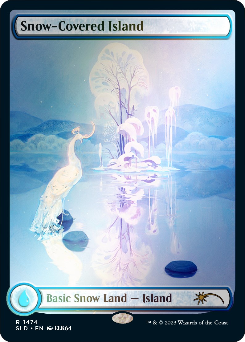 Snow-Covered Island (1474) (Rainbow Foil) [Secret Lair Drop Series] | Good Games Cannington