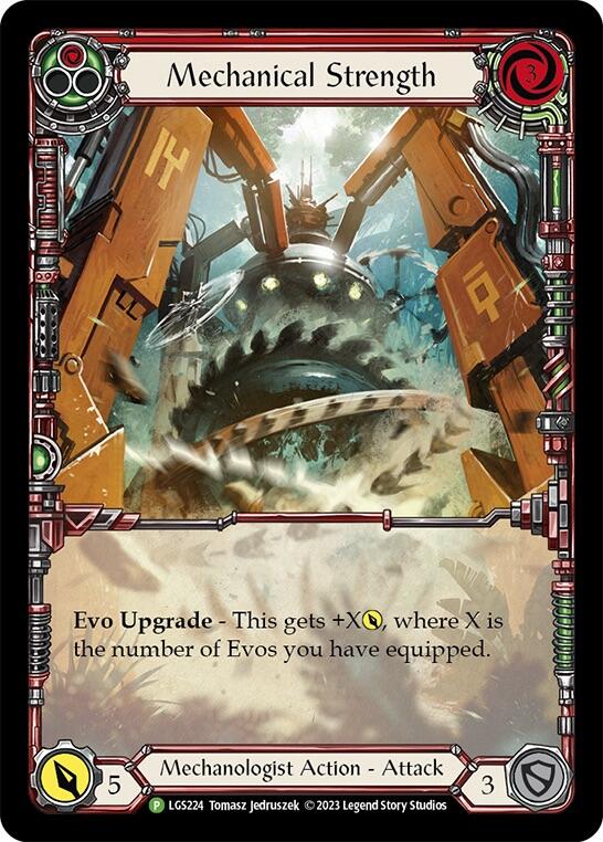 Mechanical Strength (Red) [LGS224] (Promo)  Rainbow Foil | Good Games Cannington