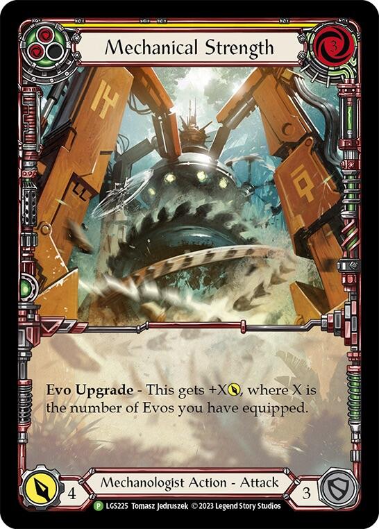 Mechanical Strength (Yellow) [LGS225] (Promo)  Rainbow Foil | Good Games Cannington