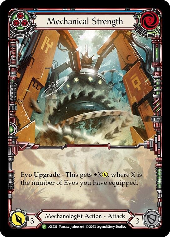 Mechanical Strength (Blue) [LGS226] (Promo)  Rainbow Foil | Good Games Cannington