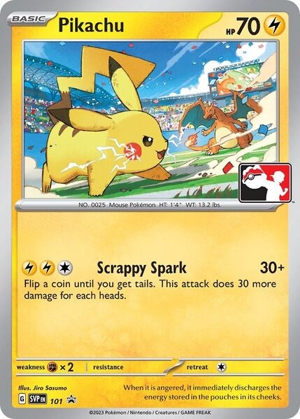 Pikachu (101) (Play Pokemon Promo) [League & Championship Cards] | Good Games Cannington
