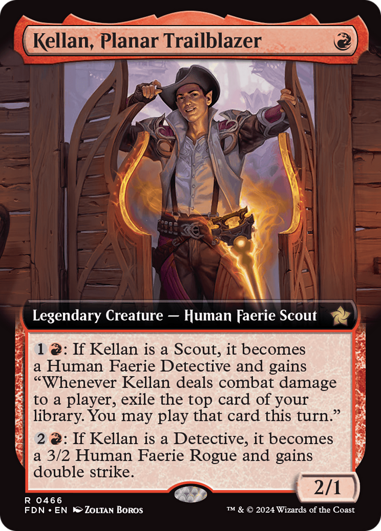 Kellan, Planar Trailblazer (Extended Art) [Foundations] | Good Games Cannington