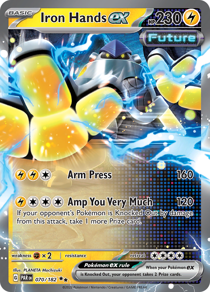 Iron Hands ex (070/182) [Scarlet & Violet: Paradox Rift] | Good Games Cannington
