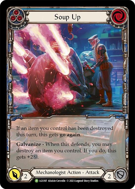 Soup Up (Blue) [LGS197] (Promo)  Rainbow Foil | Good Games Cannington