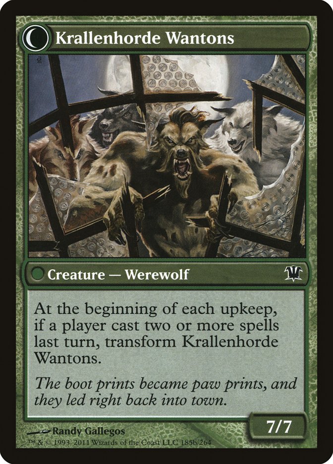Grizzled Outcasts // Krallenhorde Wantons [Innistrad] | Good Games Cannington