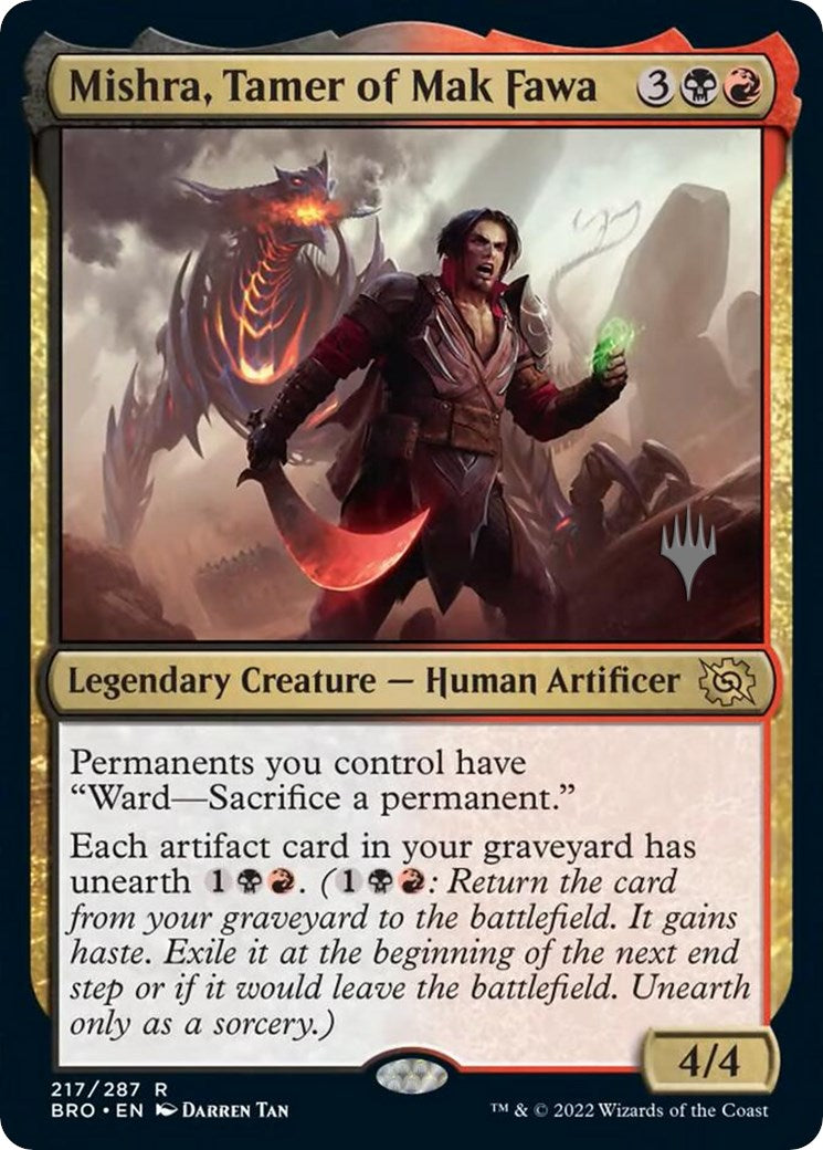 Mishra, Tamer of Mak Fawa (Promo Pack) [The Brothers' War Promos] | Good Games Cannington