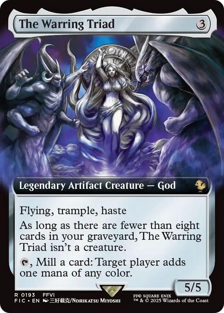 The Warring Triad (Extended Art) [FINAL FANTASY Commander] | Good Games Cannington