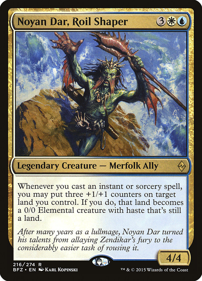 Noyan Dar, Roil Shaper 216 (Battle for Zendikar)  | Good Games Cannington