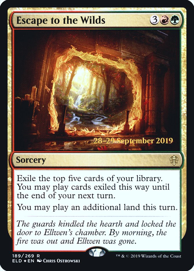 Escape to the Wilds [Throne of Eldraine Prerelease Promos] | Good Games Cannington