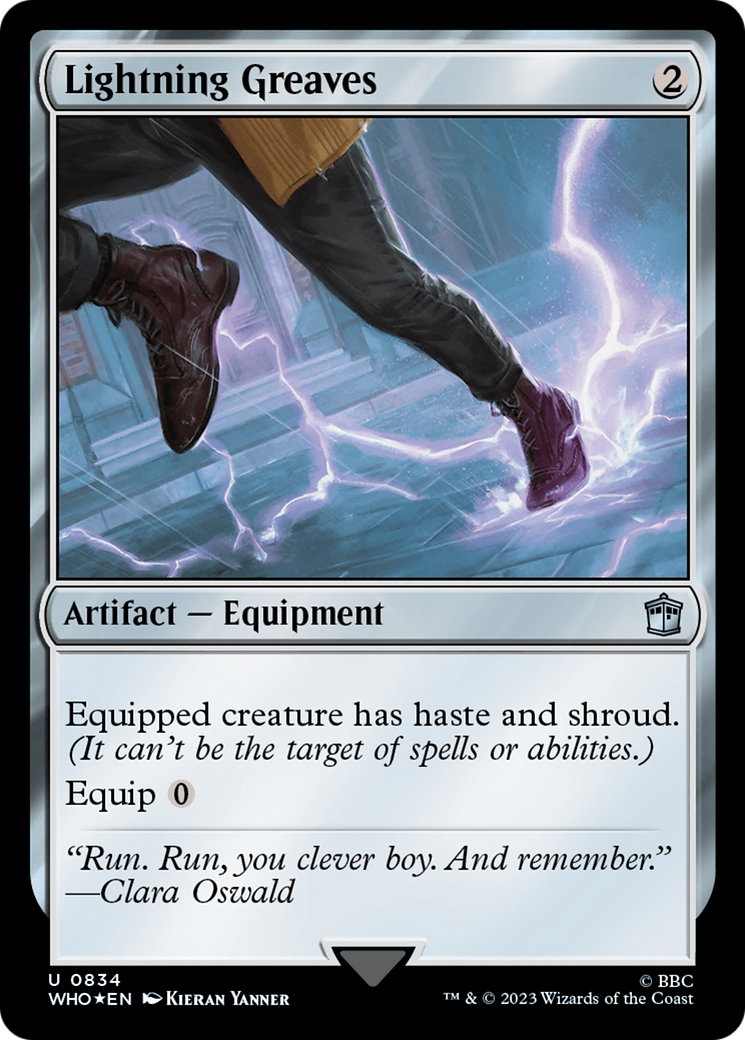 Lightning Greaves (Surge Foil) [Doctor Who] | Good Games Cannington