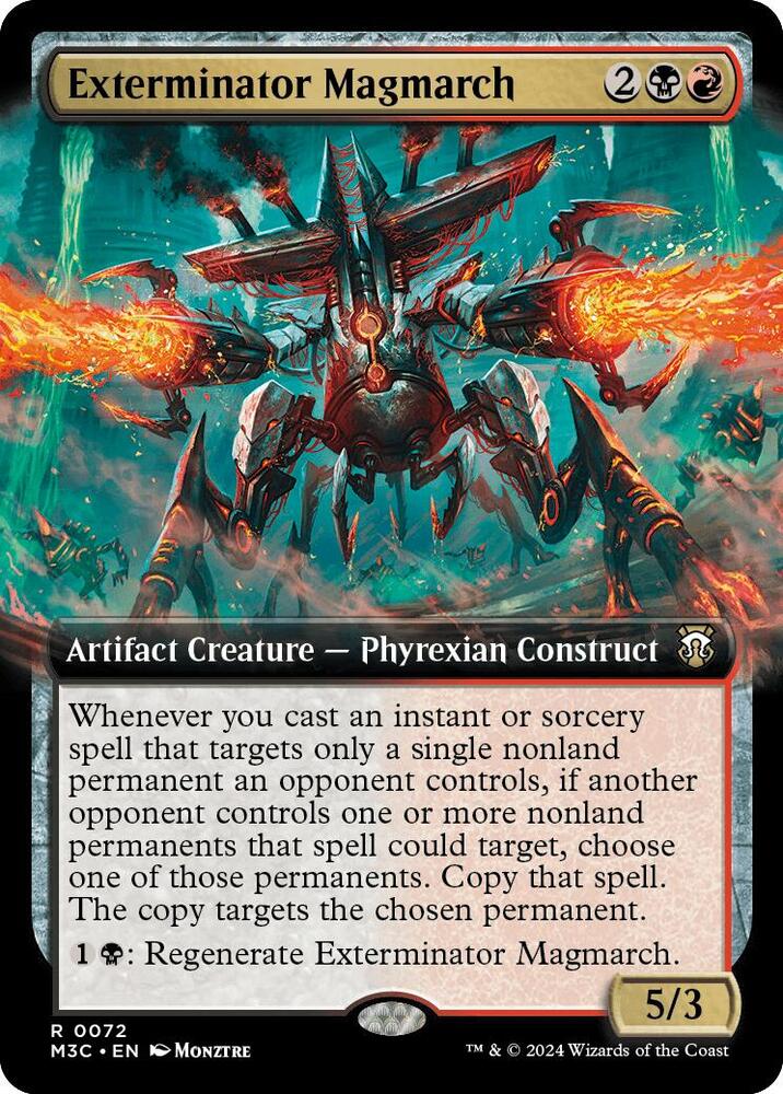 Exterminator Magmarch 72/411 (Commander: Modern Horizons 3)  - Extended Art Ripple Foil | Good Games Cannington