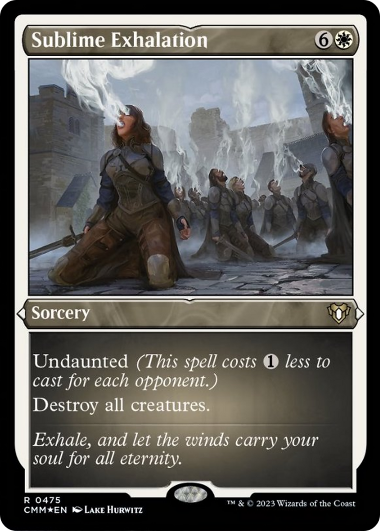 Sublime Exhalation (Foil Etched) [Commander Masters] | Good Games Cannington