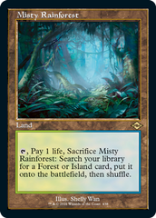 Misty Rainforest (Retro Foil Etched) [Modern Horizons 2] | Good Games Cannington