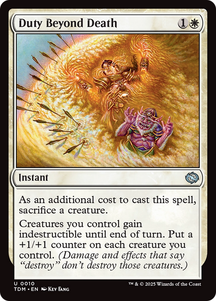 Duty Beyond Death [Tarkir: Dragonstorm] | Good Games Cannington