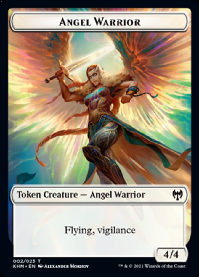Angel Warrior Token [Kaldheim Tokens] | Good Games Cannington