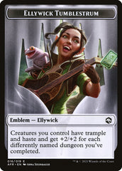 Treasure // Ellywick Tumblestrum Emblem Double-Sided Token [Dungeons & Dragons: Adventures in the Forgotten Realms Tokens] | Good Games Cannington