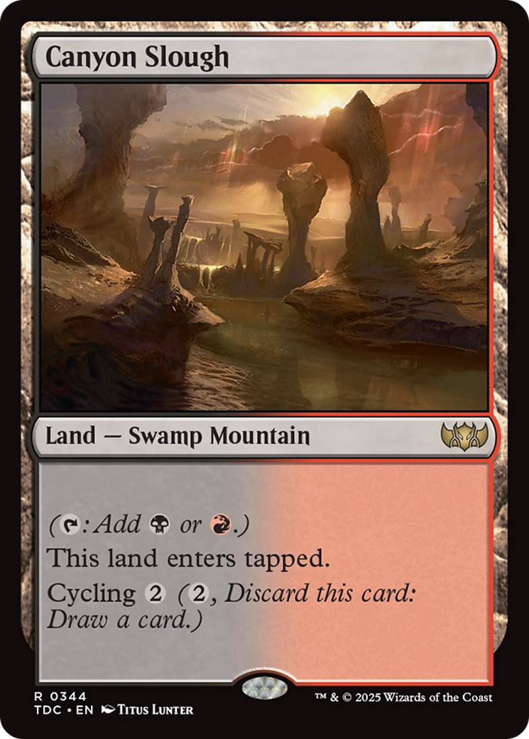 Canyon Slough [Tarkir: Dragonstorm Commander] | Good Games Cannington