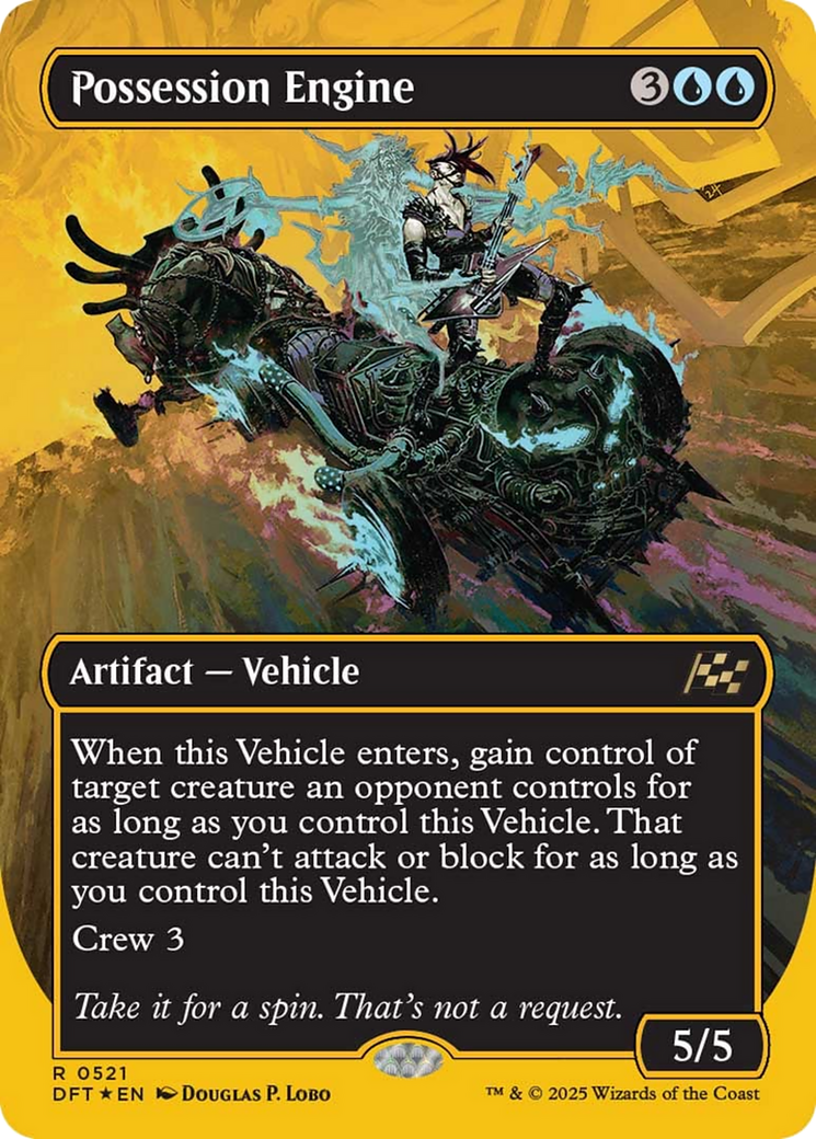 Possession Engine (Borderless) (First-Place Foil) [Aetherdrift] | Good Games Cannington