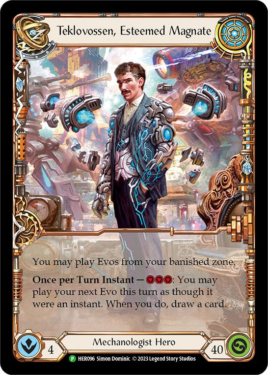 Teklovossen, Esteemed Magnate [HER096] (Promo)  Rainbow Foil | Good Games Cannington