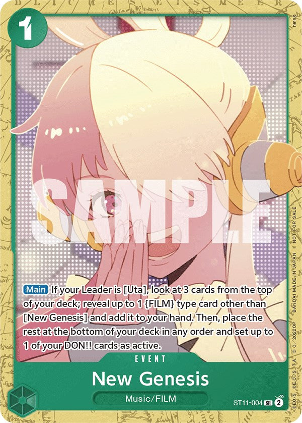 New Genesis (Starter Deck 11: Uta Deck Battle) [One Piece Promotion Cards] | Good Games Cannington