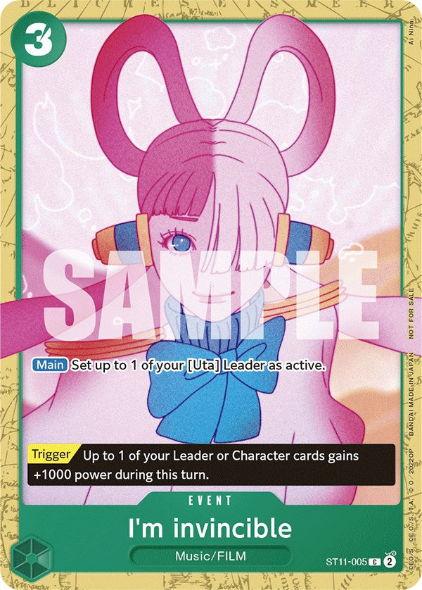 I'm invincible (Starter Deck 11: Uta Deck Battle) [One Piece Promotion Cards] | Good Games Cannington