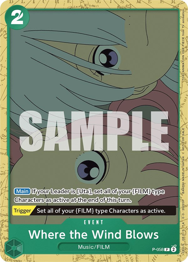 Where the Wind Blows (Starter Deck 11: Uta Deck Battle) [One Piece Promotion Cards] | Good Games Cannington