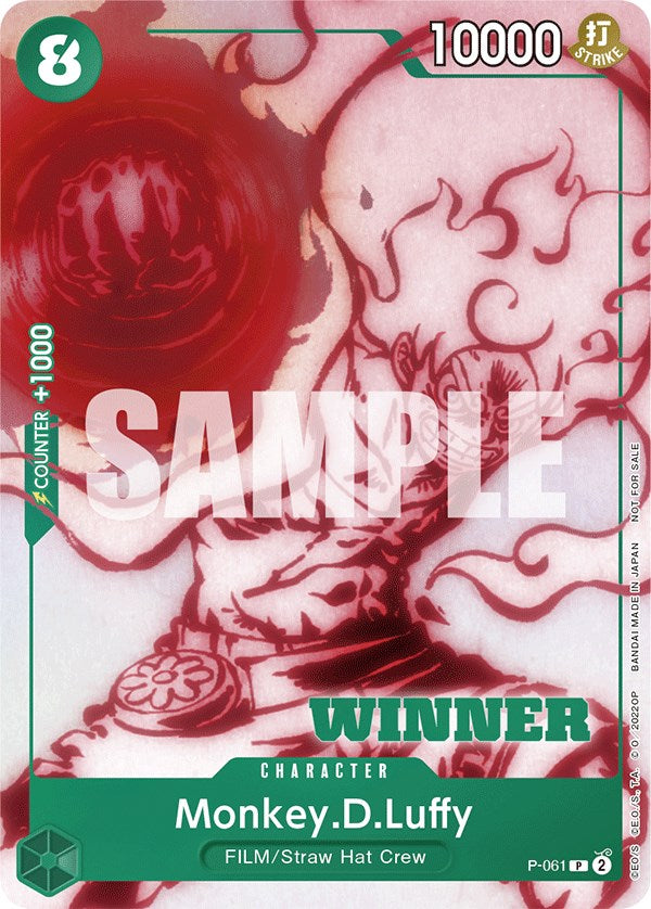 Monkey.D.Luffy (Starter Deck 11: Uta Deck Battle) [Winner] [One Piece Promotion Cards] | Good Games Cannington