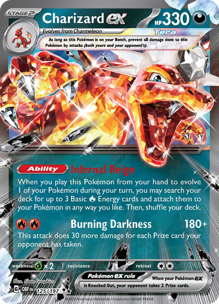 Charizard ex (125/197) [Scarlet & Violet: Obsidian Flames] | Good Games Cannington