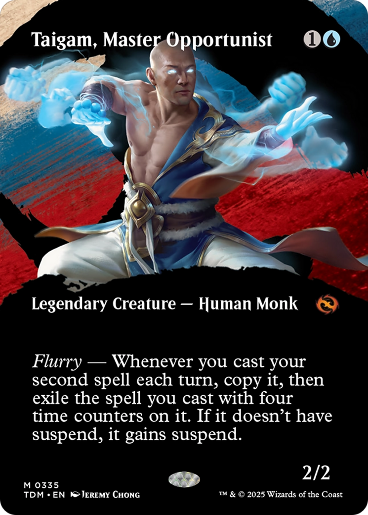 Taigam, Master Opportunist (Borderless) [Tarkir: Dragonstorm] | Good Games Cannington
