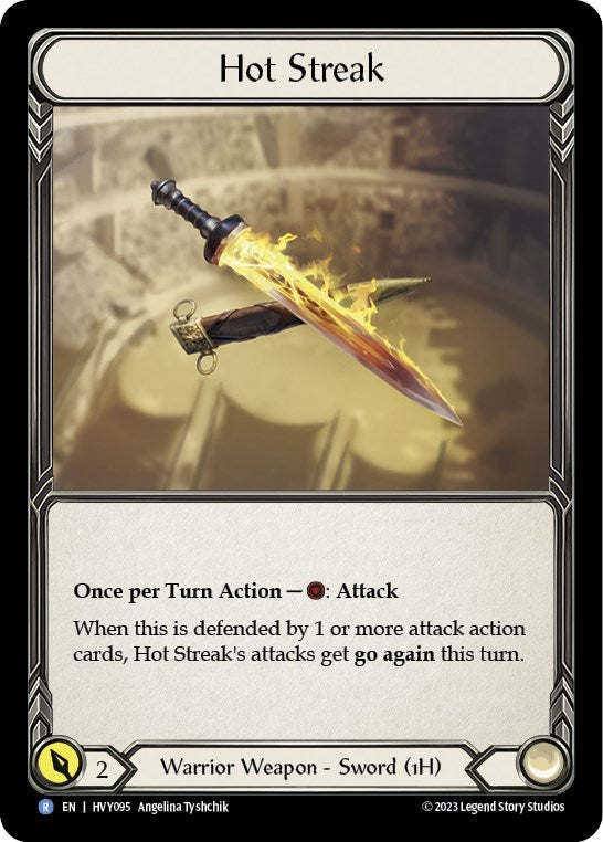 Hot Streak [HVY095] (Heavy Hitters)  Cold Foil | Good Games Cannington