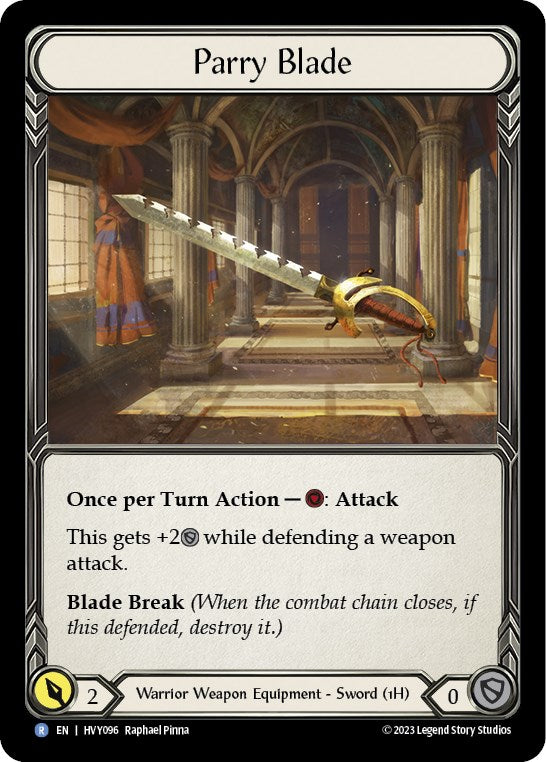 Parry Blade [HVY096] (Heavy Hitters)  Cold Foil | Good Games Cannington