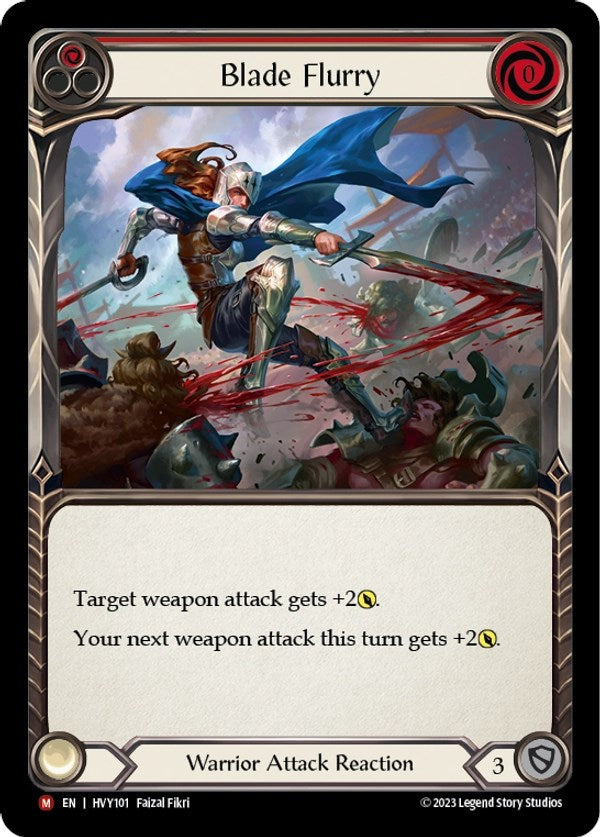Blade Flurry [HVY101] (Heavy Hitters)  Rainbow Foil | Good Games Cannington