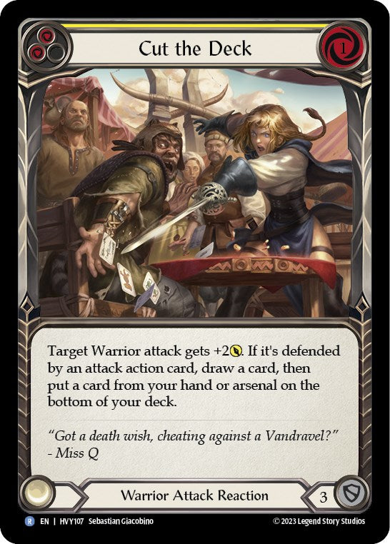 Cut the Deck (Yellow) [HVY107] (Heavy Hitters) | Good Games Cannington