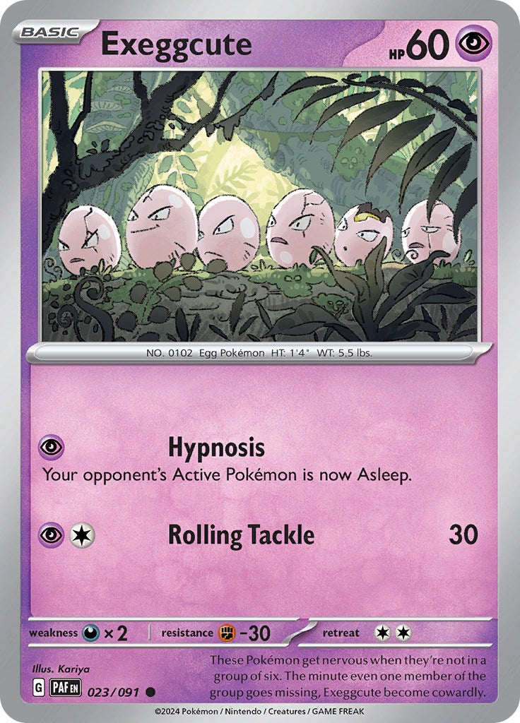Exeggcute (023/091) [Scarlet & Violet: Paldean Fates] | Good Games Cannington
