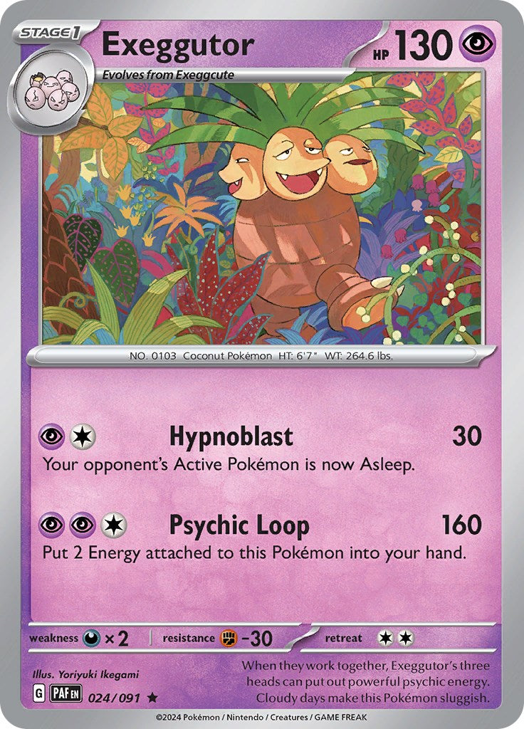 Exeggutor (024/091) [Scarlet & Violet: Paldean Fates] | Good Games Cannington