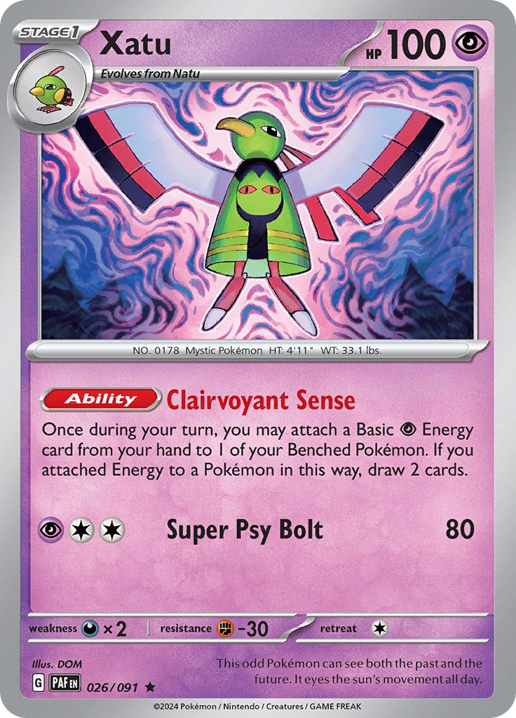 Xatu (026/091) [Scarlet & Violet: Paldean Fates] | Good Games Cannington