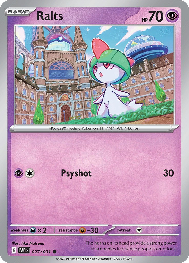 Ralts (027/091) [Scarlet & Violet: Paldean Fates] | Good Games Cannington