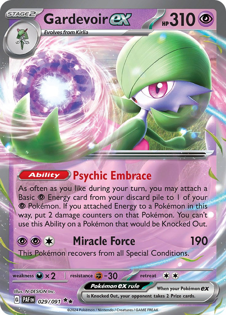 Gardevoir ex (029/091) [Scarlet & Violet: Paldean Fates] | Good Games Cannington