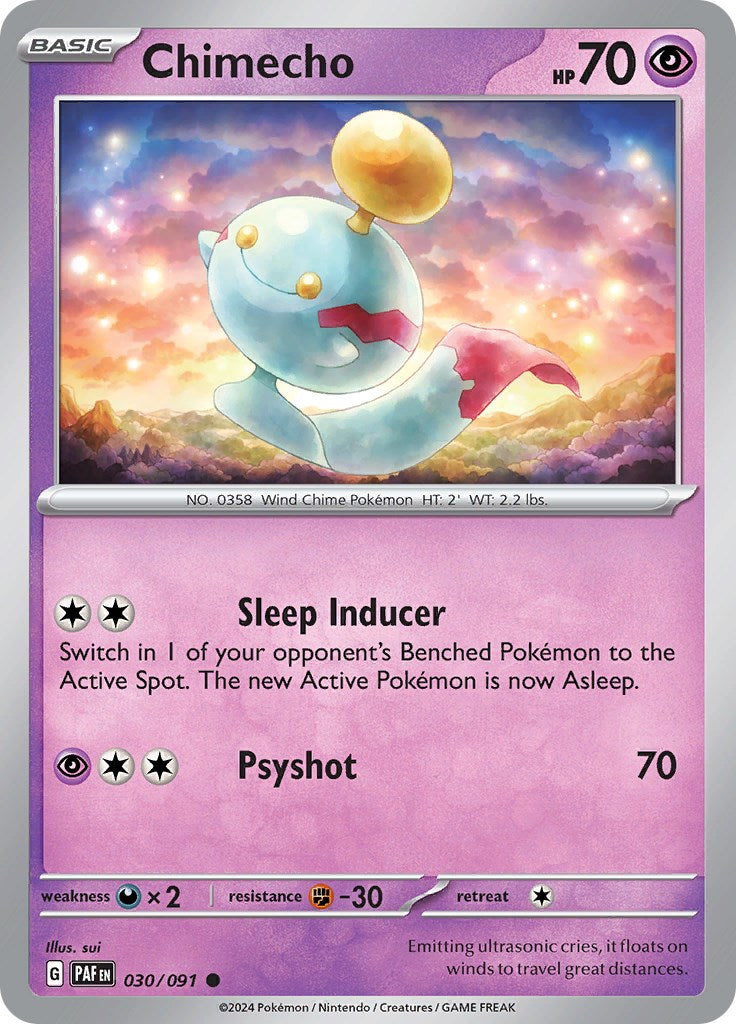 Chimecho (030/091) [Scarlet & Violet: Paldean Fates] | Good Games Cannington