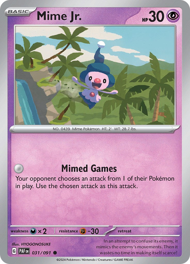 Mime Jr. (031/091) [Scarlet & Violet: Paldean Fates] | Good Games Cannington