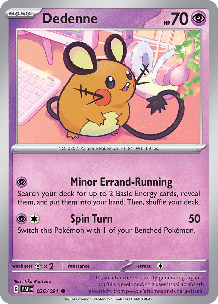 Dedenne (036/091) [Scarlet & Violet: Paldean Fates] | Good Games Cannington